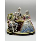 Скульптурная композиция. Игра в шахматы. Бисквит. Германия. 19 век. С рубля!