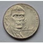 США, 5 центов 2020 г. Р