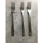 Вилка винтаж нержавеющая сталь с логотипом Олимпиада-80 СССР, длина 20 см. Moscow Olympic Games USSR три штуки одним лотом