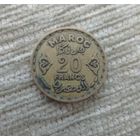 Werty71 Марокко французское 20 франков 1951