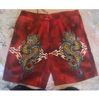 Шорты мужские. 52 размер L. c драконом. НОВЫЕ