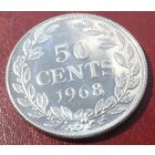 Либерия. 50 центов 1968