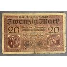 Банкнота 20 марок 1918 год. Германская империя. С рубля без МЦ.