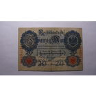 Германия Ro47b. 20 марок 1914 г. (7 цифр в номере )