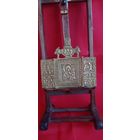 Складень меднолитой Матерь божия  . Торги с рубля