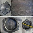 Соцреализм, агитация, алюминиевый поднос с моторной лодкой.