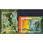 Птицы Попугаи Экваториальная Гвинея 1973 год 2 блока