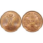 10 пенни 1915 ННР MS 64 RB