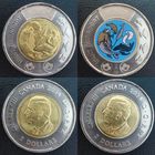 Канада 2 доллара, 2024 Чествование инуитов Нунангат 2 монеты (обычная + цветная).