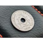 Бельгия. 5 сантимов 1925 (надпись на голландском - 'KONINKRIJK BELGIЁ'). Брак, раскол. Торг.