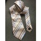 Галстук винтаж натуральный шелк Англия светлый в Полоску