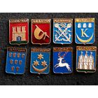 Серия КЭМЗ. Гербы населенных пунктов Украины периода Австро-Венгрии и Польши. Цена за знак.