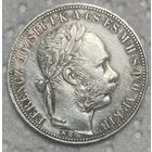 Монета 1 форинт 1884 год. Франц Иосиф I. Австро-Венгрия. Венгрия.