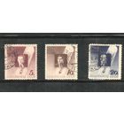 СССР-1934, (Заг.373-375),   гаш.(2 м- с клеем) , Стратонавты (полная серия)