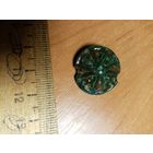 Пуговица, красивая, старая, эмалирована