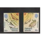 Фолклендские острова-1984(Мих.417-418) , ** , Морская фауна,Киты , Рыбы