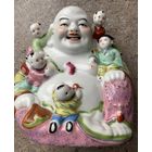 Будда Хотей фарфор ручная роспись Китай середина 20век