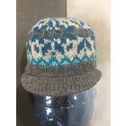 Шапка 100% Шерсть с козырьком 56