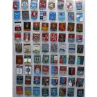 Значки гербы городов 72 шт., все разные.