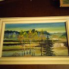 Картина миниатюра масло картон