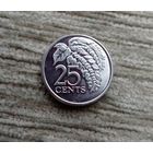 Werty71 Тринидад и Тобаго 25 центов 2008 Цветок Чакония
