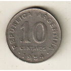 Аргентина 10 сентаво 1954