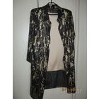 К Новому году нарядная двойка Кардиган с "золотом", топ. Р-р 54