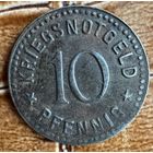 Монета 10 пфеннигов 1917 год. Берлебург. Веймарская республика.