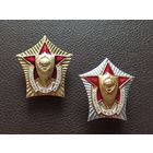 Нагрудные знаки "Отличник милиции", МВД СССР. Цена за оба.