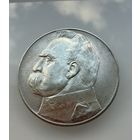 10 злотых 1936 г.  Польша.  ПИЛСУДСКИЙ.  СЕРЕБРО.