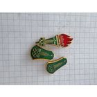 Значки Олимпиада 80. 3 штуки. С 1 рубля.