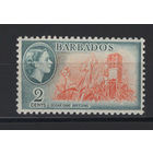 Барбадос / Barbados 1953** Сахарный тросник, Елизавета II (Mi#204)