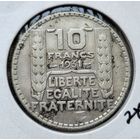 10 франков 1931 Франция Третья Республика! Серебро 10 грамм 680 пробы 0,219 унции! ВОЗМОЖЕН ОБМЕН!