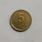 Аргентина 5 сентаво 2004 г.
