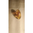 Кольцо серебро с янтарем