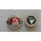 Значки "Спортивные клубы" СССР - 2 шт. Алюминий.