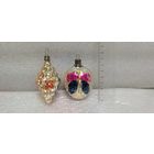 Ёлочные игрушки. Пчела на сотах и бабочка на листике. 16-8