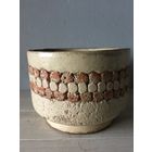 Кашпо горшок для цветов старинный глиняный СССР