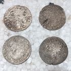 Лот Шестаков , 6 грошей 1662,1663,1664 . Крупное серебро ,4 шт