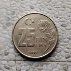 25000 лир 1997 года. Турция. Турецкая республика.