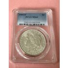 Америка. США 1 доллар Моргана 1904 - "O". Новый Слаб PCGS MS 63