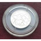 Серебро 0.925! Россия 1 рубль, 1997 XVIII зимние Олимпийские Игры, Нагано 1998 - Биатлон