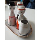 Редкий фарфоровый набор для специй ,игра,с рубля