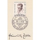 14.ETB. Германия. Западный Берлин. 1957 г. Люди из истории Берлина. Лист первого дня гашения. Mi.#164/ETB#36.