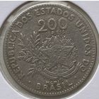 Бразилия 200 реалов 1901 г. В холдере