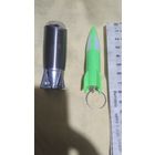 Зажигалка в виде ракеты и фонарик. Брелок.