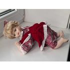 Кукла фарфоровая,  на четвереньках, 80-е Германия