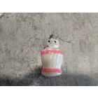 Елочная игрушка Кот в корзинке