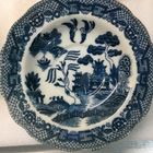 СИНЯЯ ИВА Blue Willow цена за 1 шт  тарелка антикварная   к3