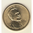 1 доллар 2020 г. 41-й президент Джордж Буш (1989-1993), "D"
